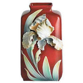 Franz Collection Iris Flower Sculptured Porcelain Vase FZ00559 - Eva Essentials